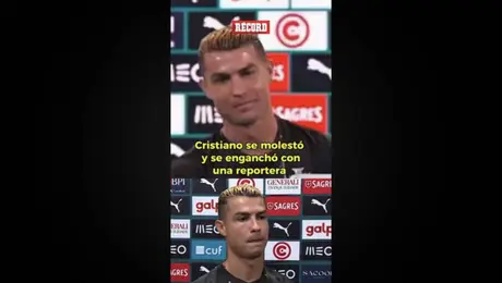 Cristiano Ronaldo se molestó con reportera