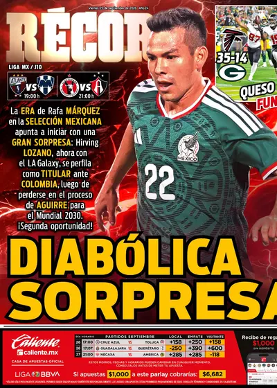 Portada RÉCORD 25 de Septiembre de 2026