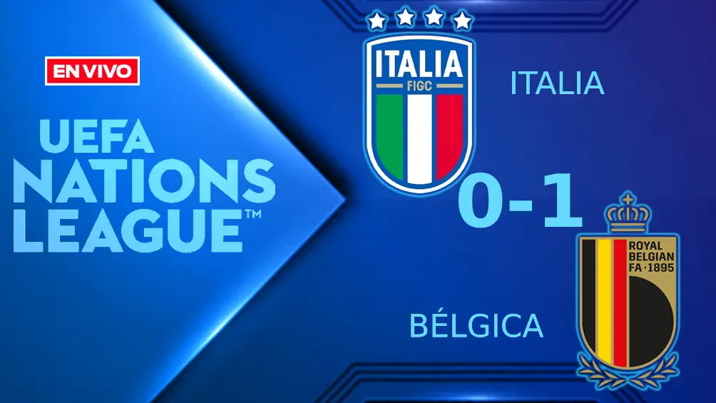 Italia vs Bélgica EN VIVO HOY J1 Nations League 2026 | Bélgica se pone al frente