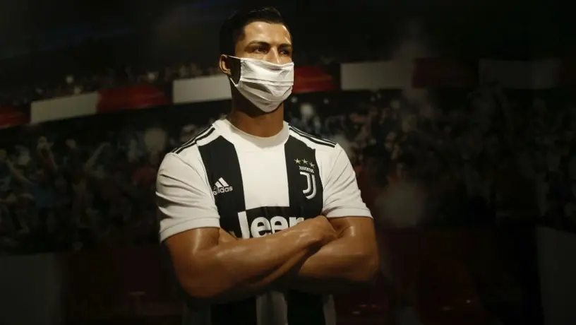 Museo de cera Madame Tussauds puso cubrebocas a sus futbolistas y celebridades