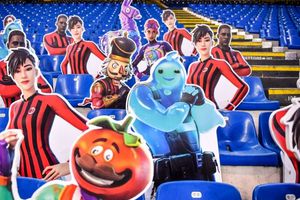 Milan: Personajes de Fortnite adornaron las tribunas del San Siro