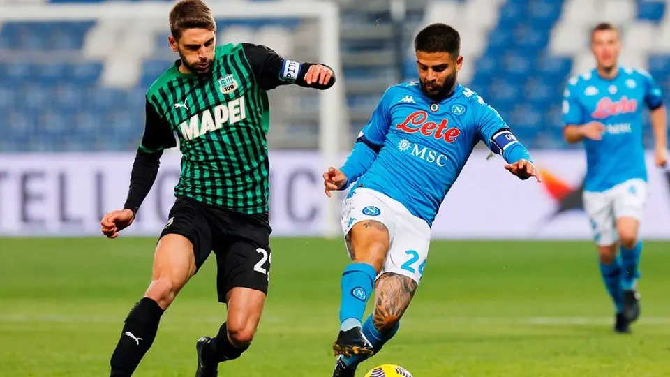 Napoli: Con agónico gol, el cuadro de Gattuso dejó escapar la victoria ante Sassuolo