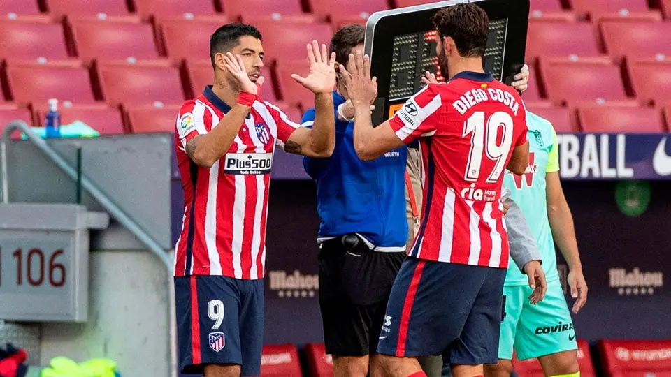 Atlético de Madrid: Simeone aseguró que Luis Suárez y Costa pueden jugar juntos