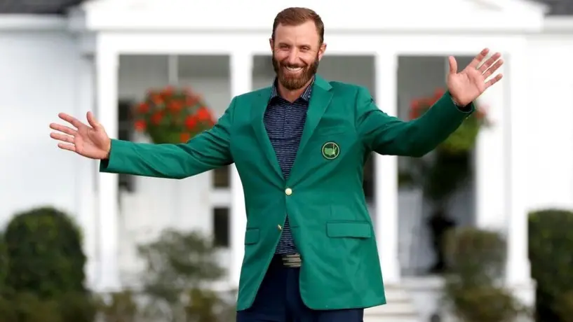 Masters de Augusta: Esposa de Dustin Johnson festeja el triunfo del golfista con playera de Santos