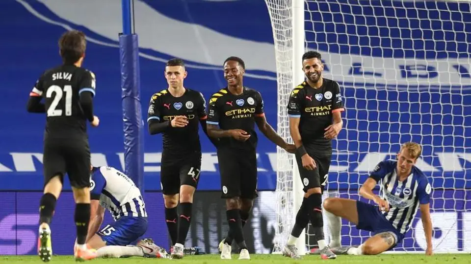Premier League: Manchester City goleó a Brighton y aseguró terminar por lo menos cuarto