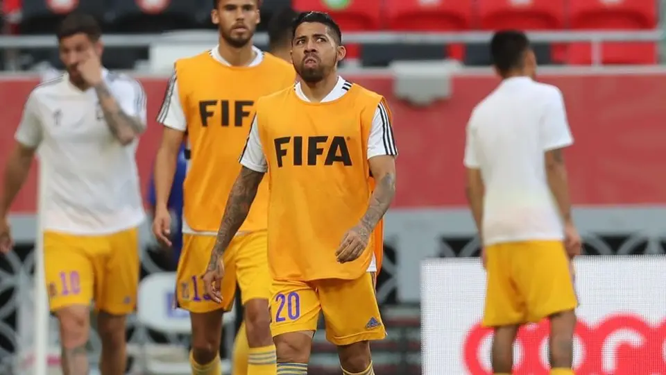 Tigres: Javier Aquino fue sustituido ante el Ulsan por posible conmoción cerebral