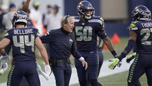 Pete Carroll, Vic Fangio y Shanahan, multados con 100 mil dólares por no usar cubrebocas