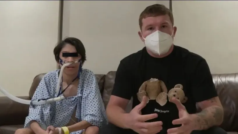 Canelo Álvarez hizo video junto a David Antolín, quien necesita un trasplante de pulmón