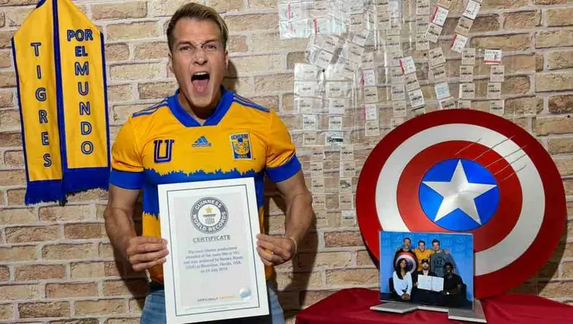 Aficionado de Tigres obtuvo Récord Guinness por ver 'Avengers: Endgame' 191 veces