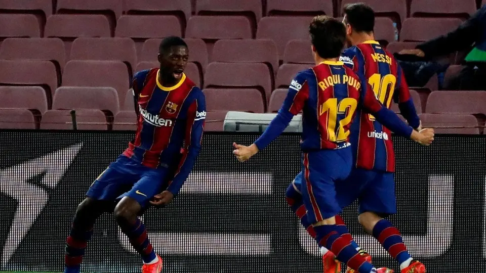 Barcelona: Ousmane Dembélé dio la victoria sobre el Valladolid al 90'