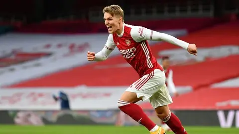 Martin Odegaard, elegido mejor jugador del Arsenal en marzo