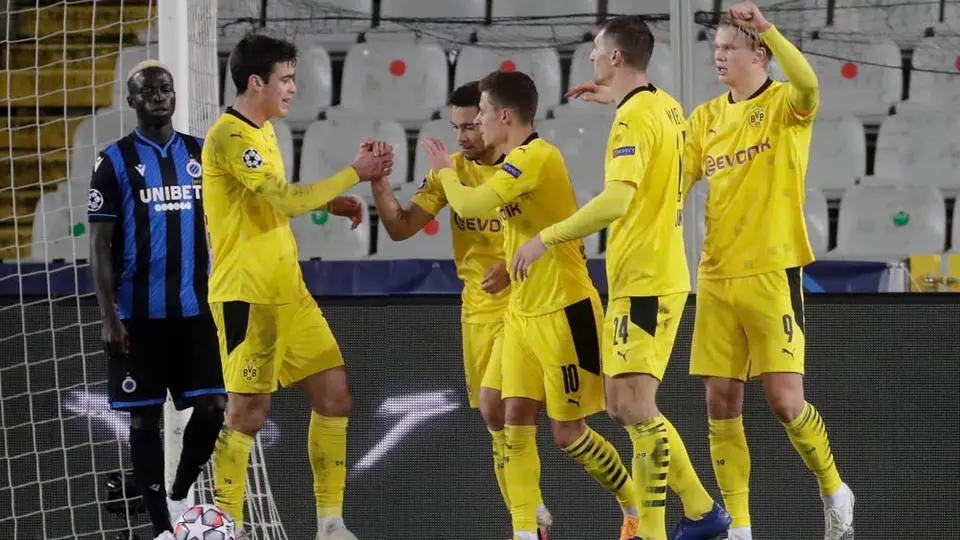 Champions League: Borussia Dortmund venció a Brujas con Haaland como figura