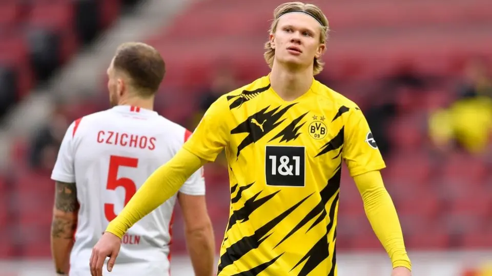 Bundesliga: Borussia Dortmund rescató el empate ante el Colonia con doblete de Haaland