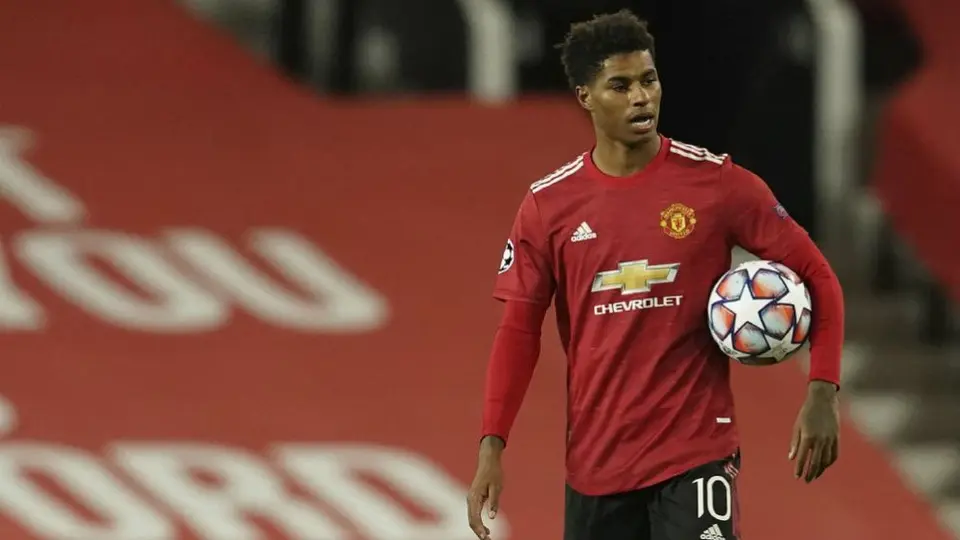 Manchetser United: Marcus Rashford marcó un triplete en goleada al RB Leipzig