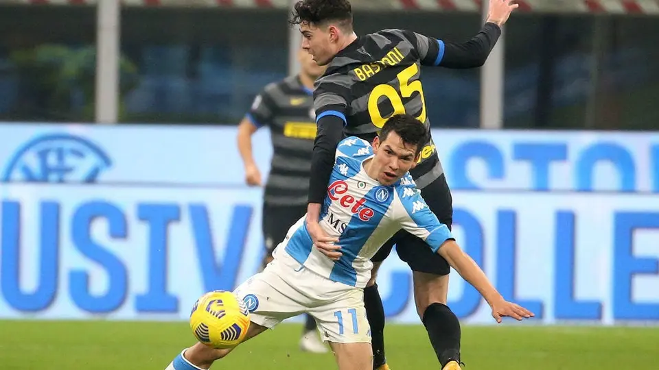 Chucky Lozano: Napoli cayó por la mínima ante el Inter en duelo de potencias