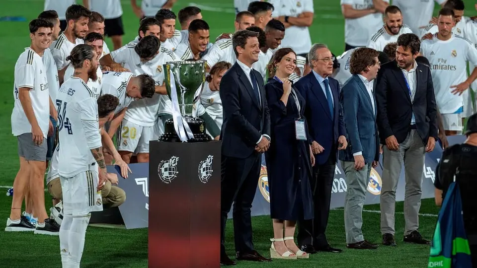 Florentino Pérez: 'Ganamos la Liga más difícil en el momento más difícil'