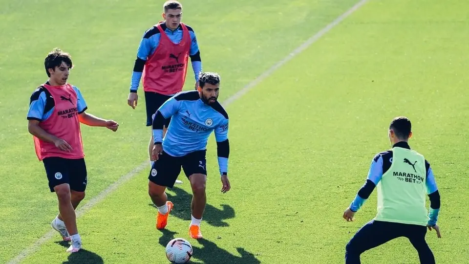 Manchester City: Sergio Agüero volvió a entrenar al parejo de sus compañeros
