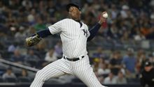 MLB: Aroldis Chapman vio reducido su castigo por lanzamiento a Brosseau