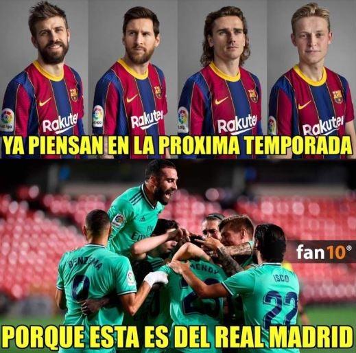 Ríete con las imágenes que dejó el campeonato del Real Madrid y la caída del Barcelona