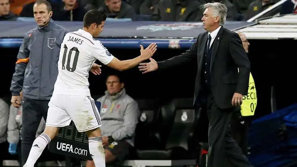 James sobre su arribo al Everton: 'Ancelotti fue una de las razones para venir aquí'