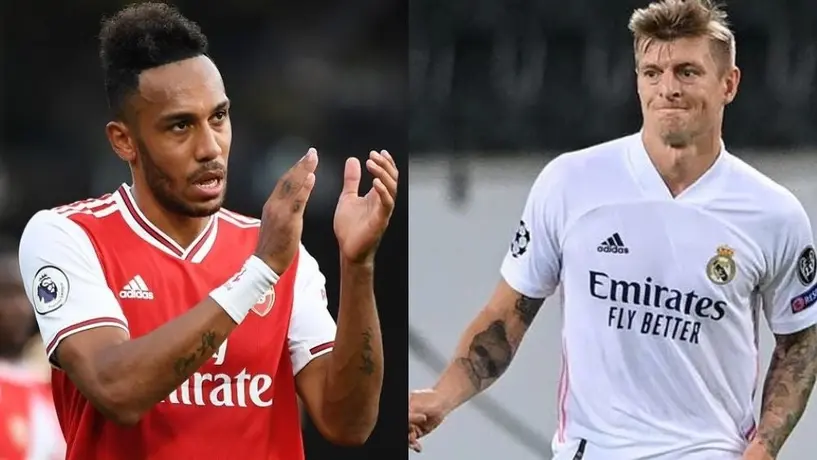 Toni Kroos y Aubameyang se reventaron en redes por los festejos del gabonés