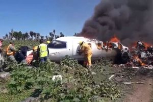 Avión de la Fuerza Aérea Mexicana se desplomó en Veracruz; no hay sobrevivientes