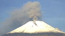 VIDEO: Popocatépetl aumentó actividad al registrar 46 exhalaciones y ligeras cantidades de ceniza