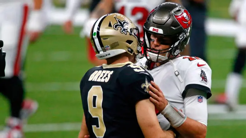 Brady vs Brees, dos leyendas que chocan por primera vez en Postemporada