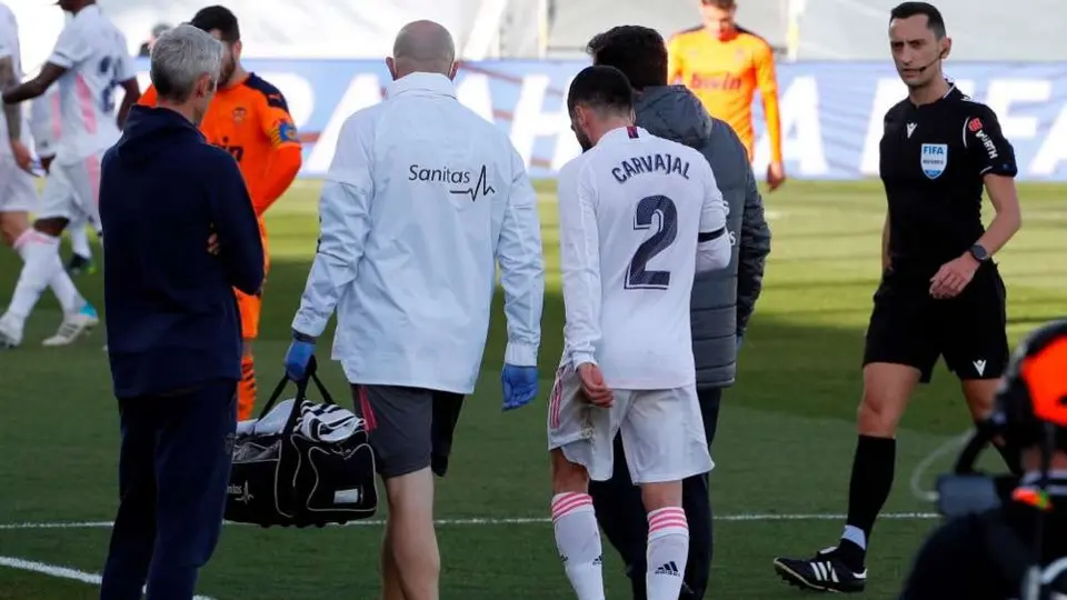 Real Madrid: Dani Carvajal volvió a lesionarse en su regreso a la actividad