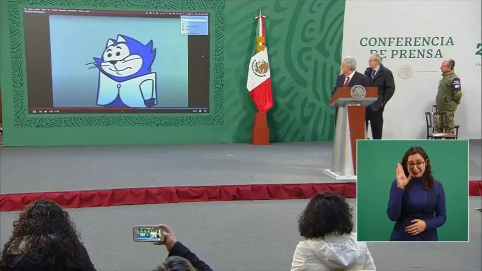 AMLO: Mostró a Benito Bodoque en conferencia en honor al 'Tata' Arvizu