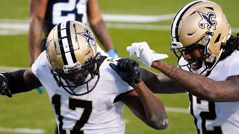 Saints arrolló a Panthers y quedó segundo en la NFC