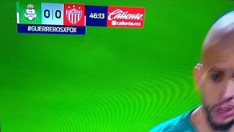 Fox Sports comenzó transmisión del Santos vs Necaxa con error en su cronómetro