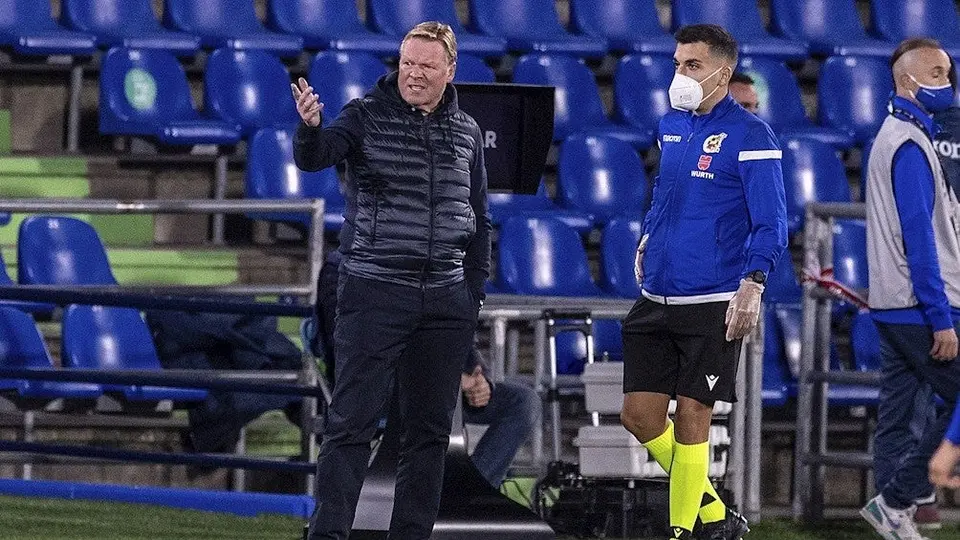 Barcelona: Koeman acusó a un jugador del Getafe por faltarle al respeto