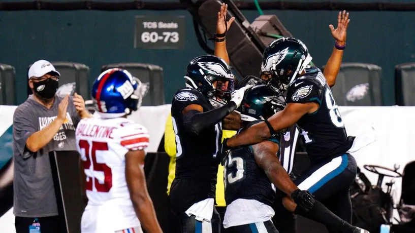 NFL: Scott y los Eagles vencieron a Giants en un apretado partido