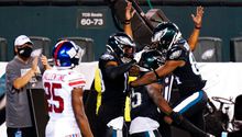 NFL: Scott y los Eagles vencieron a Giants en un apretado partido