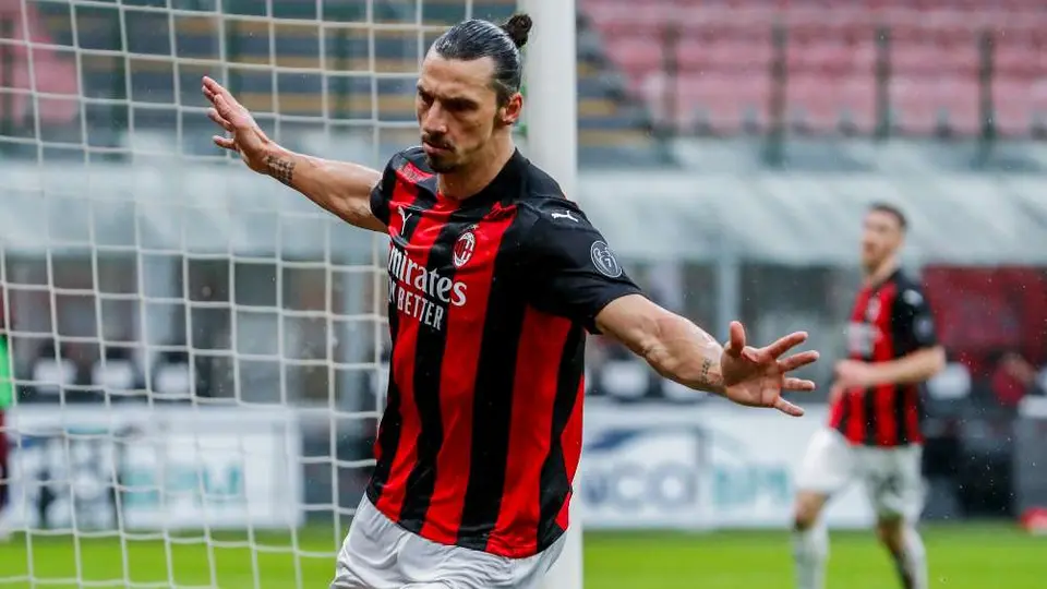 Serie A: Milan goleó al Crotone con doblete de Ibrahimovic y Rebic