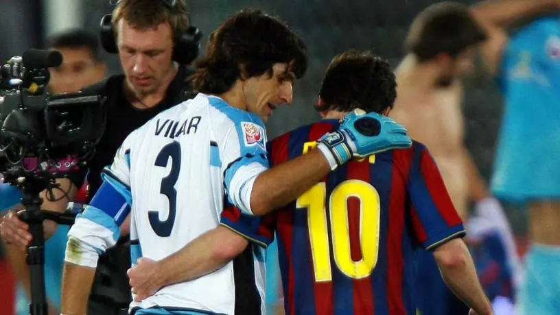 Federico Vilar recibió obsequio por gol recibido de Lionel Messi