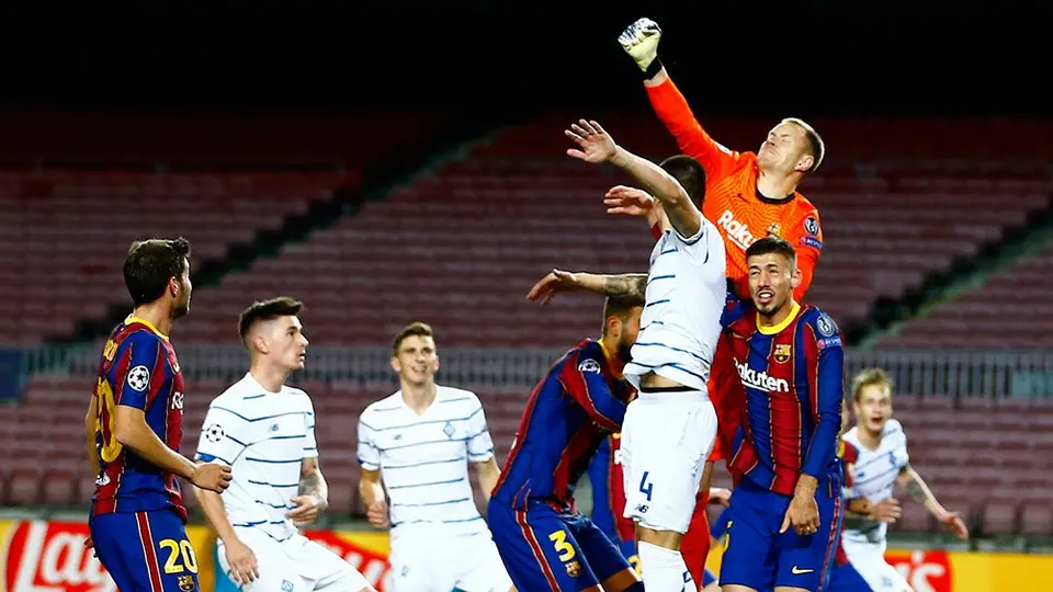Barcelona: Ter Stegen reconoció sufrimiento contra Dinamo de Kiev al final del partido