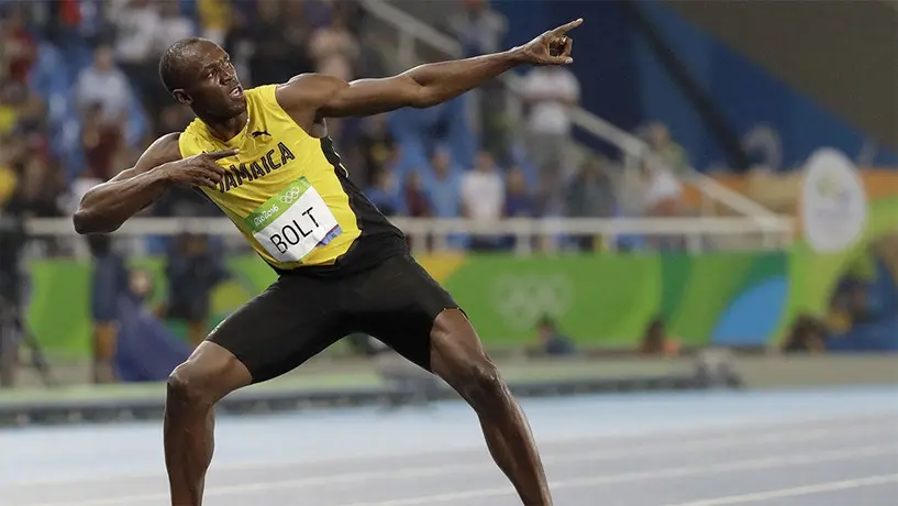 Usain Bolt presentó a su hija Olympia Lightning Bolt