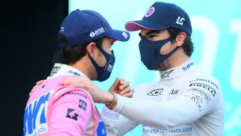 Checo Pérez: Coequipero felicitó al mexicano por su podio en el GP de Turquía