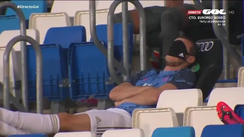 Gareth Bale se 'echó una siesta' en el partido entre Real Madrid y Alavés