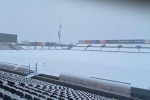 Bravos: Estadio Olímpico Benito Juárez, 'pintado' de blanco por frente frío