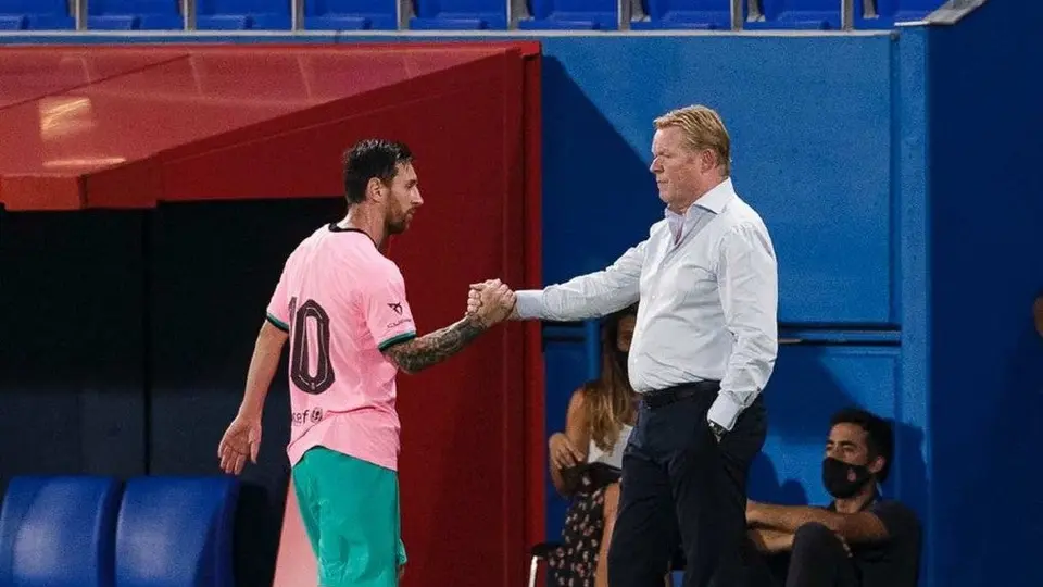 Ronald Koeman: 'Messi ha hecho todo lo que espero de él'
