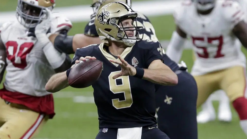 Drew Brees: No regresó por lesión a la segunda mitad del Saints vs 49ers