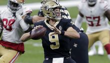 Drew Brees: No regresó por lesión a la segunda mitad del Saints vs 49ers