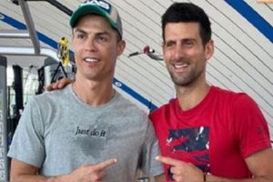 Cristiano Ronaldo: Novak Djokovic imitó festejo de CR7 y el luso le respondió
