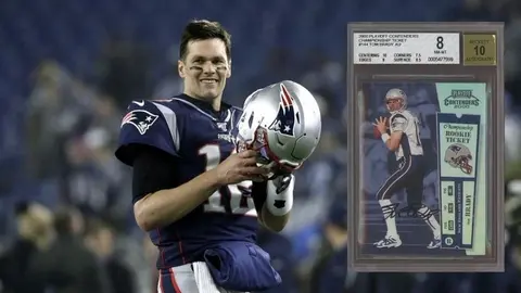 Tom Brady: Estampa de la primera temporada en la NFL del QB se vendió en 1.32 MDD