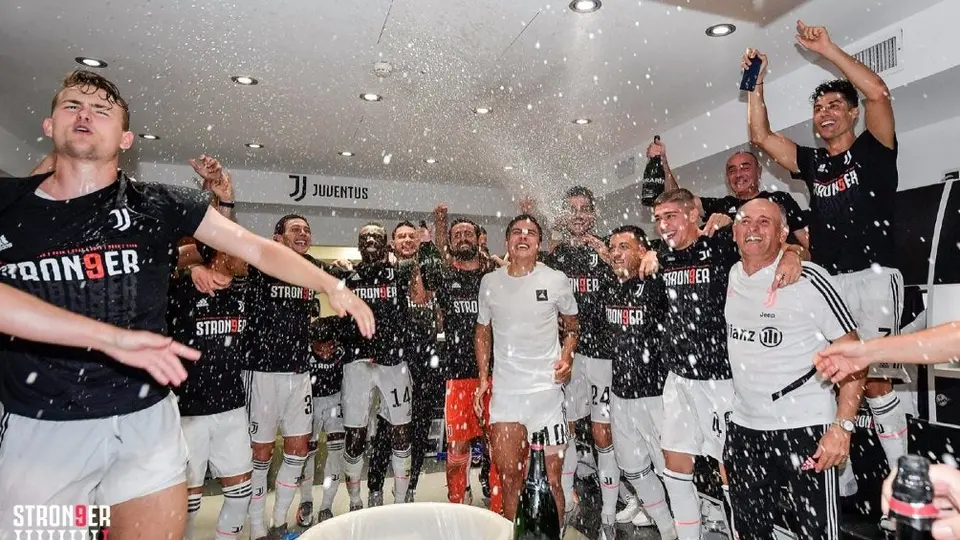 Juventus: Así celebró Cristiano y compañía la obtención del 9no Scudetto