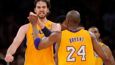 NBA: Kobe Bryant, inmortalizado junto a Pau Gasol en espectacular mural