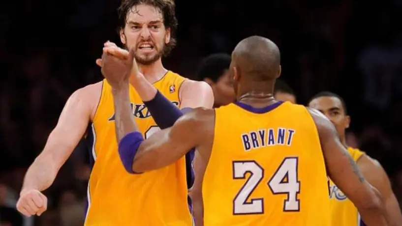 NBA: Kobe Bryant, inmortalizado junto a Pau Gasol en espectacular mural